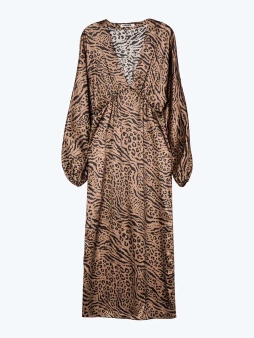 Silk Animal Print (“Asta”) Caftan Maxi Dress by Ciao Lucia